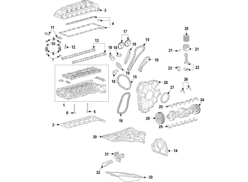 2023 GMC Sierra 1500 SPRING-VLV Diagram for 24000389