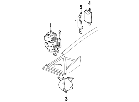 1988 Chevy Camaro Servo Asm,Cruise Control Diagram for 25074628