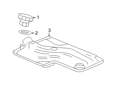 2016 Chevy Cruze Cap Assembly, Trans Fluid Filler (W/ Vent) Diagram for 24243521