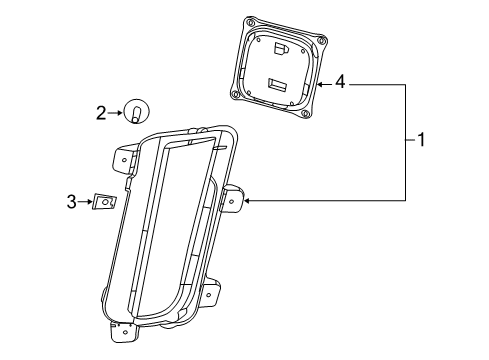 2014 Cadillac CTS Daytime Running Lamps Diagram