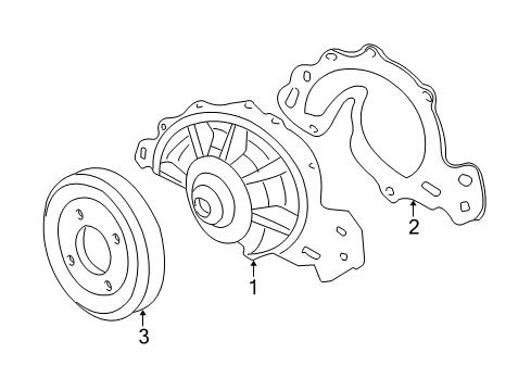 1998 Buick Regal Cooling System, Radiator, Water Pump, Cooling Fan Diagram 1 - Thumbnail