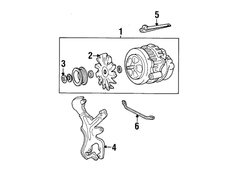 1991 GMC K3500 Alternator Diagram 4 - Thumbnail