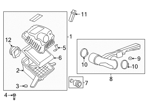 2008 Hummer H3 Filters Diagram 4 - Thumbnail