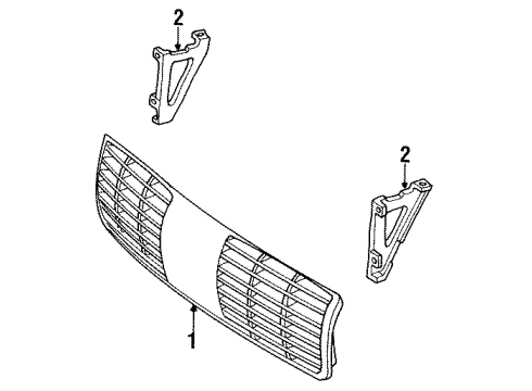 1991 Oldsmobile Custom Cruiser EMBLEM,RA Diagram for 12522756