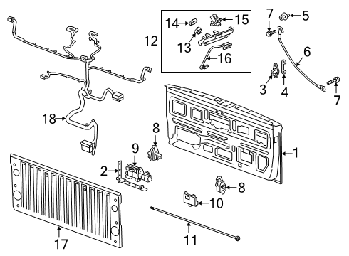 2023 Chevy Silverado 1500 Tail Gate - Electrical Diagram 6 - Thumbnail