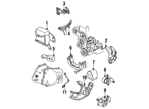 1992 Chevy Corsica Bolt Assembly, Metric Hexagon Head & Conical Spring Washer Diagram for 11516917