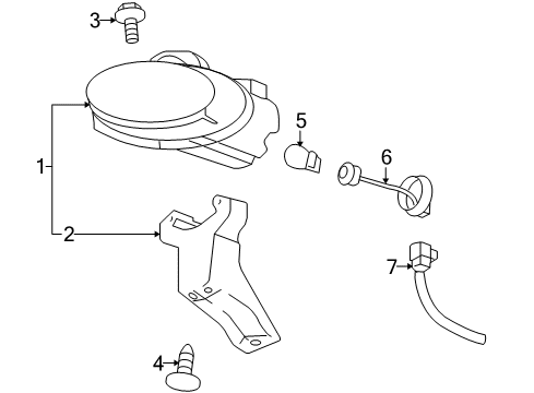 2005 Pontiac Bonneville Chassis Electrical - Fog Lamps Diagram 3 - Thumbnail