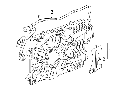 2017 Chevy Malibu Cooling System, Radiator, Water Pump, Cooling Fan Diagram 6 - Thumbnail