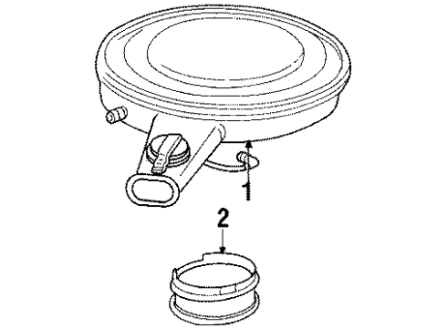 1988 Chevy Caprice CLEANER A Diagram for 25096843