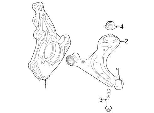 2024 Buick Encore GX Front Suspension Components Diagram