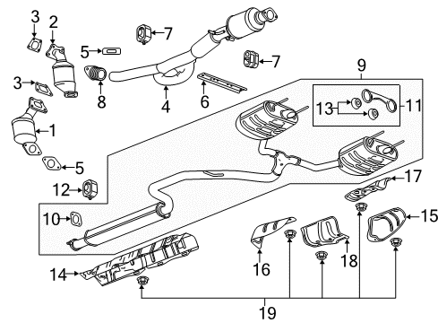 2020 Chevy Impala Exhaust Components Diagram