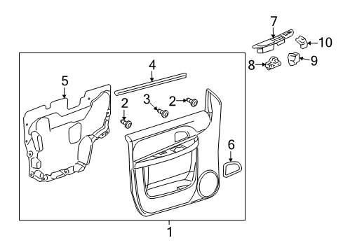 2006 Saturn Relay Front Door Diagram 2 - Thumbnail