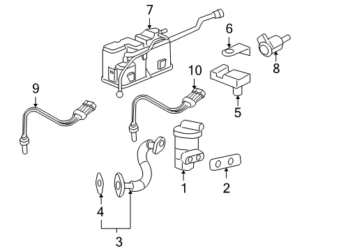 2005 Pontiac G6 Emission Components Diagram