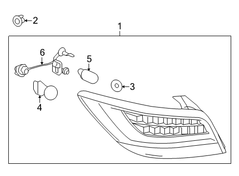 2011 Buick LaCrosse Tail Lamps Diagram