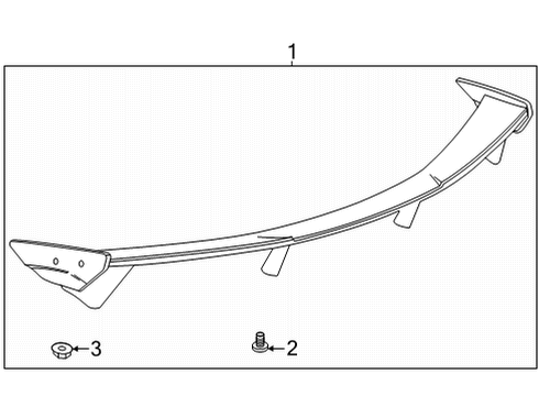 2022 Chevy Corvette Spoiler Diagram 2 - Thumbnail