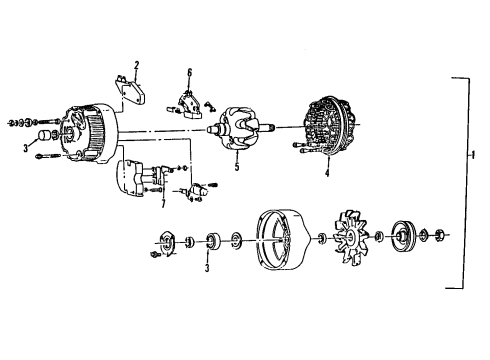 1992 Chevy Blazer Alternator Diagram 1 - Thumbnail