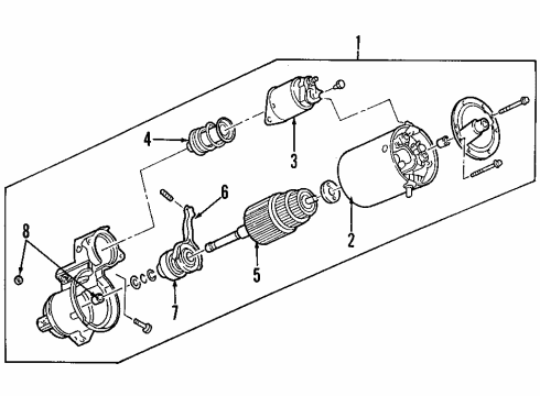 2004 Buick Park Avenue Starter, Charging Diagram 1 - Thumbnail