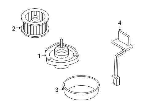 2008 Pontiac G5 Blower Motor & Fan, Air Condition Diagram