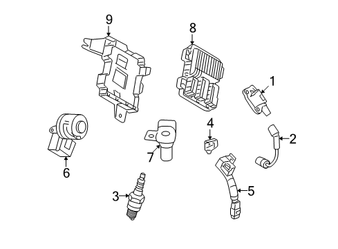 2013 Chevy Corvette Bracket, Ecm Diagram for 25942521