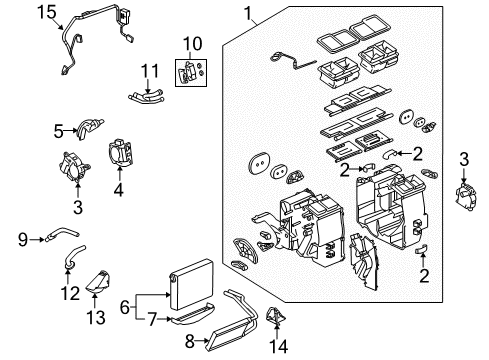 2008 Cadillac SRX Air Conditioner Diagram 3 - Thumbnail