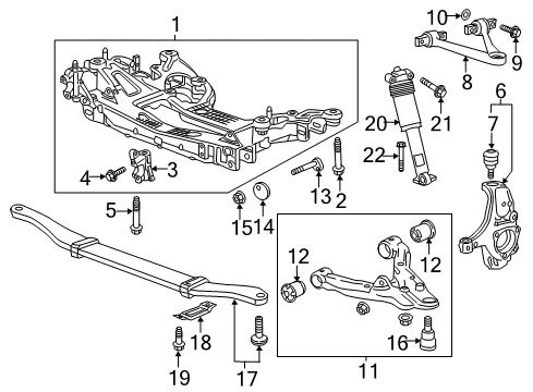 2015 Chevy Corvette Steering Knuckle Diagram for 84506879