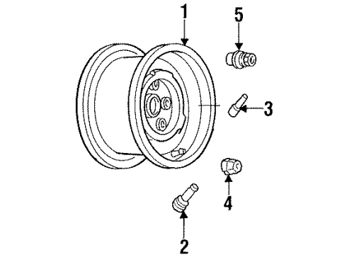 1991 Chevy C1500 Wheels, Covers & Trim Diagram 2 - Thumbnail