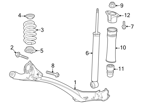 2023 Buick Encore GX Axle Assembly, Rear Cmpd Crk Diagram for 42768402