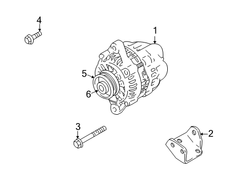 2001 Chevy Tracker Alternator Diagram 2 - Thumbnail