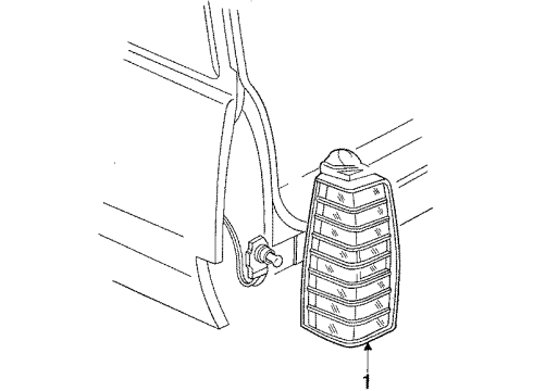 1993 Chevy Cavalier Tail Lamps Diagram 3 - Thumbnail