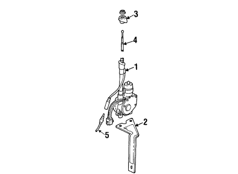 1992 Pontiac Bonneville Bracket, Relay Mounting Diagram for 22101752