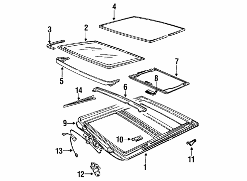 1996 Oldsmobile Cutlass Supreme Cable Assembly, Sliding (Lh) Diagram for 12392892