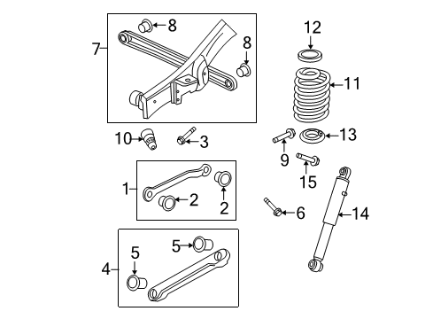 2011 Chevy Avalanche Rear Shock Absorber Assembly Diagram for 22755311