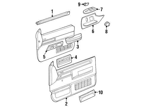 1993 Chevy C2500 Front Door Diagram 1 - Thumbnail