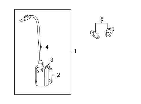 2002 Saturn L100 Switch,Cruise Control Release & Clutch Pedal Position Diagram for 90492444