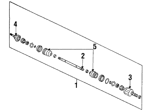 1984 Buick Skyhawk Axle Components - Front Diagram