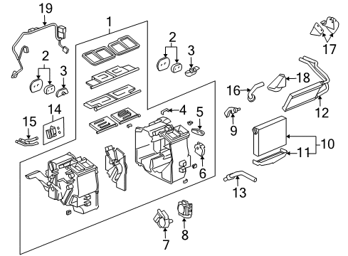 2005 Cadillac CTS Hose,A/C Compressor & Condenser Diagram for 25742863