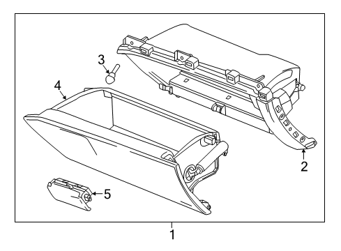 2023 Chevy Malibu Glove Box Diagram