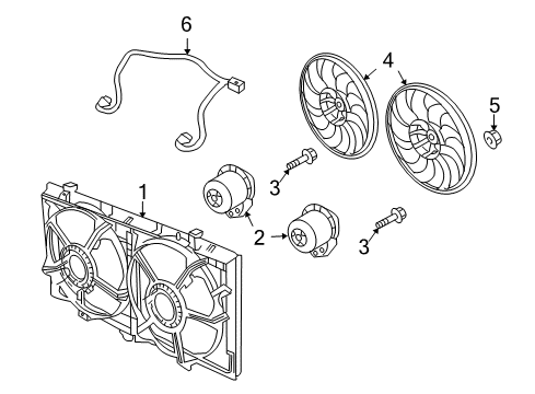 2008 Pontiac G8 Cooling System, Radiator, Water Pump, Cooling Fan Diagram 4 - Thumbnail