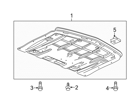 2018 Chevy Camaro Deflector Assembly, Front Compartment Air Diagram for 23329707