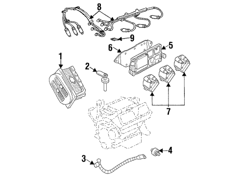 1997 Pontiac Grand Prix Ignition System Diagram 1 - Thumbnail