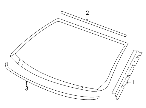 2003 Oldsmobile Alero Reveal Moldings Diagram