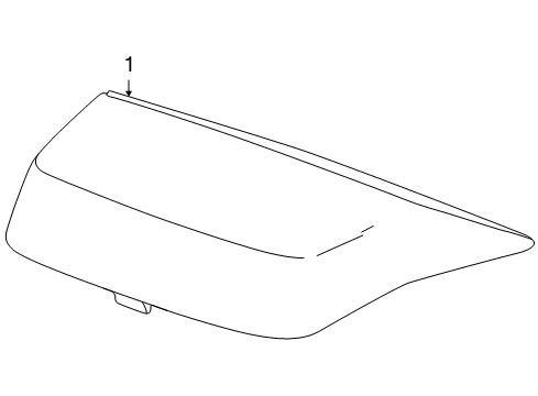 2013 Chevy Cruze Lamp Kit, High Mount Stop *Jet Black Diagram for 96836551