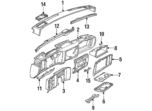 1992 Cadillac Brougham Striker Diagram for 1609631