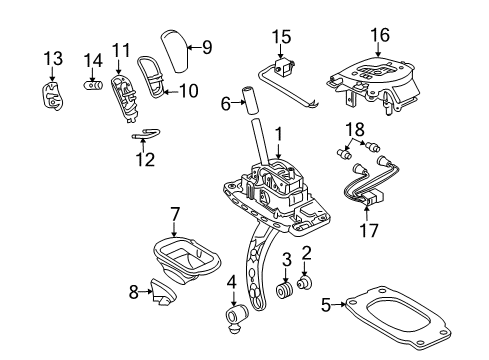 2008 Pontiac G8 Center Console Diagram 2 - Thumbnail