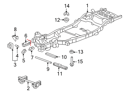 2007 Chevy Tahoe Frame & Components Diagram 1 - Thumbnail