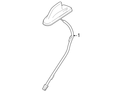 2023 GMC Sierra 1500 Antenna & Radio Diagram 1 - Thumbnail