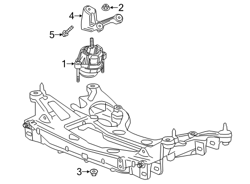 2014 Chevy Corvette Engine & Trans Mounting Diagram