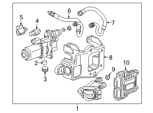 2018 Cadillac ATS Axle & Differential - Rear Diagram 5 - Thumbnail