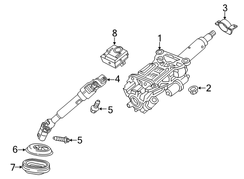 2024 Chevy Blazer Steering Column Assembly Diagram