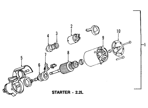 1996 Pontiac Sunfire Starter, Charging Diagram